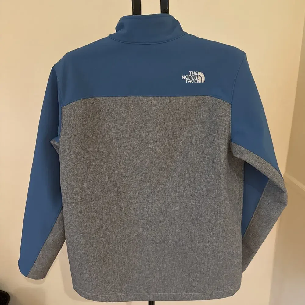 EUC North Face Apex Bionic Wind Wall Jacket Men's Medium Gray Blue